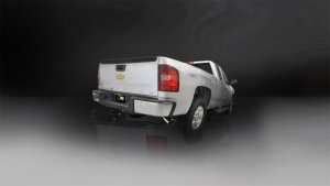 Chevrolet Silverado Performance Exhaust - Single Side Exit - CORSA Performance - Sport Cat-Back - Polished - `11-`13
